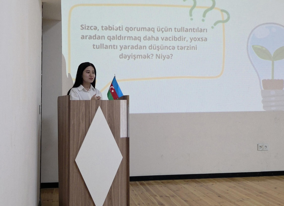 ADPU tələbəsi və məzununun ekoloji layihəsi Ağsu və Göyçayda təqdim olunub