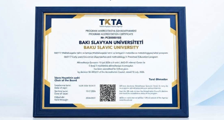 BSU-nun üç təhsil proqramı 5 illik akkreditasiya alıb