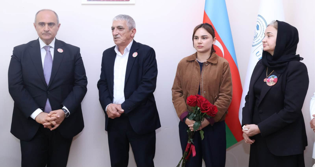 BSU-da şəhid məzun Nicat Şükürlünün adını daşıyan auditoriya açılıb