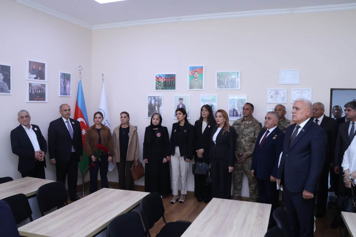 BSU-da şəhid məzun Nicat Şükürlünün adını daşıyan auditoriya açılıb