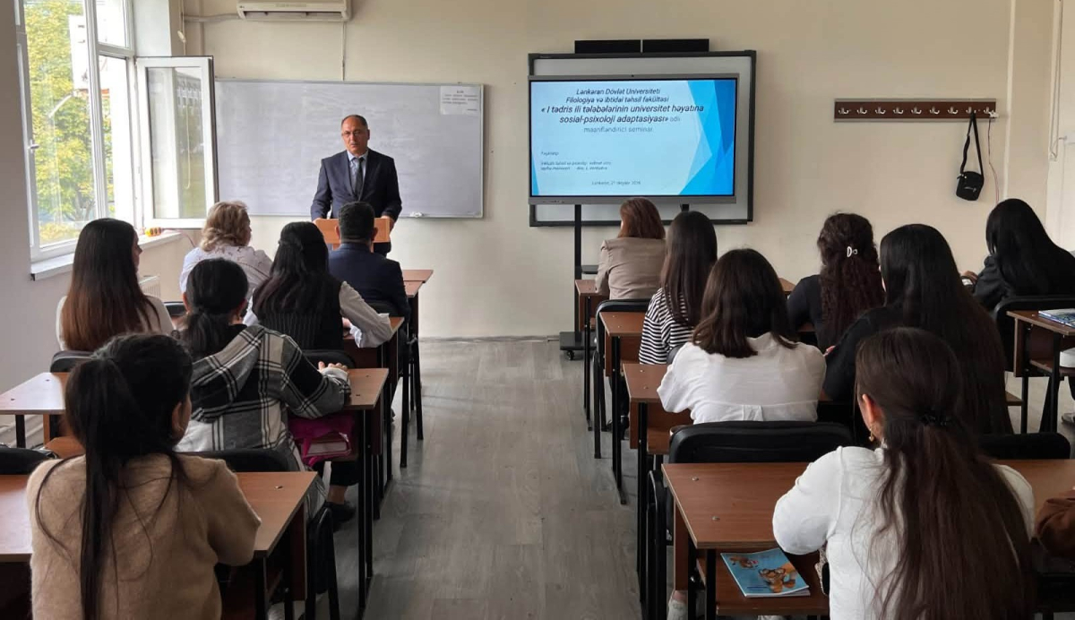 LDU-da tələbələrin universitet həyatına adaptasiyası ilə bağlı seminar keçirilib