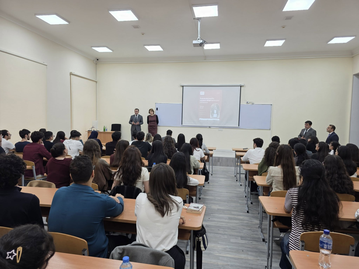 Oksford universitetinin məzunu, gənc mütəxəssis TAU tələbələrinə seminar keçib