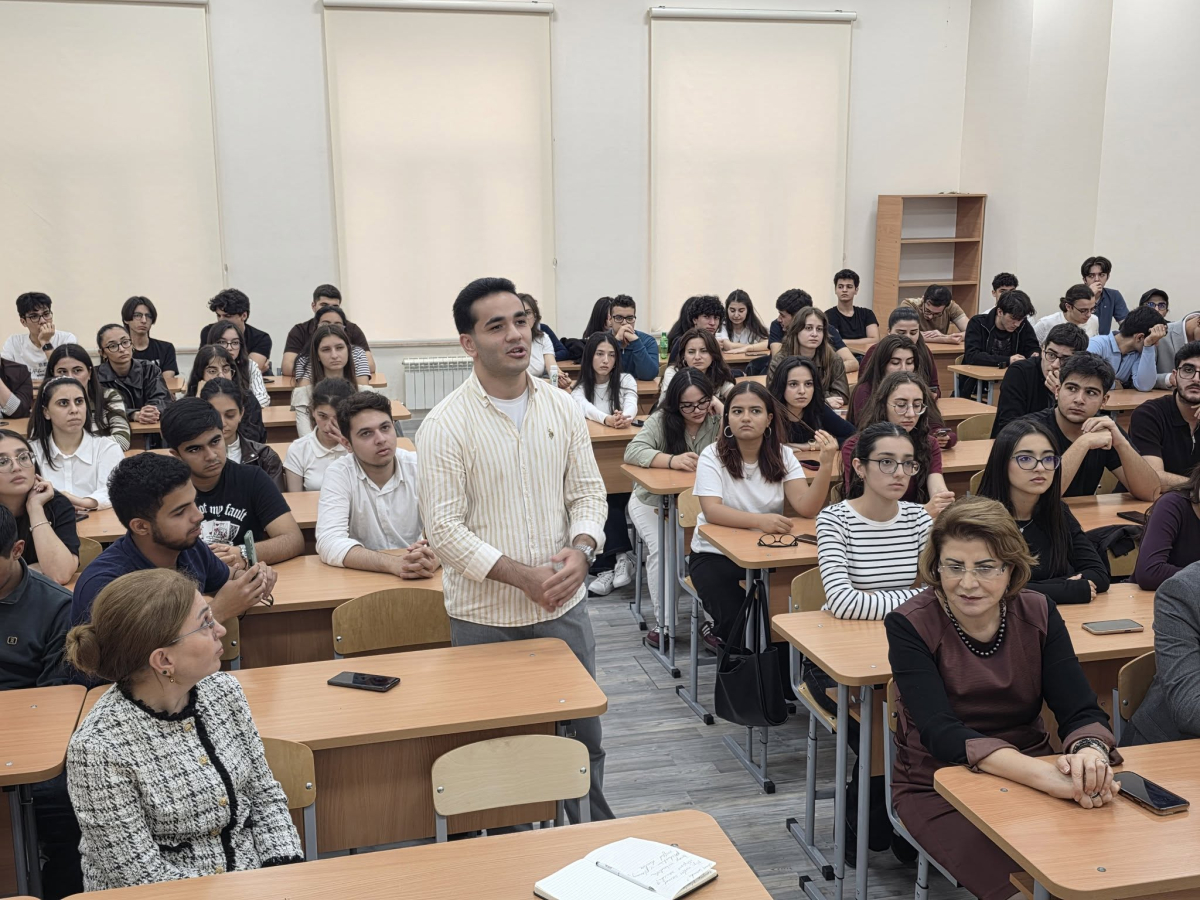 Oksford universitetinin məzunu, gənc mütəxəssis TAU tələbələrinə seminar keçib