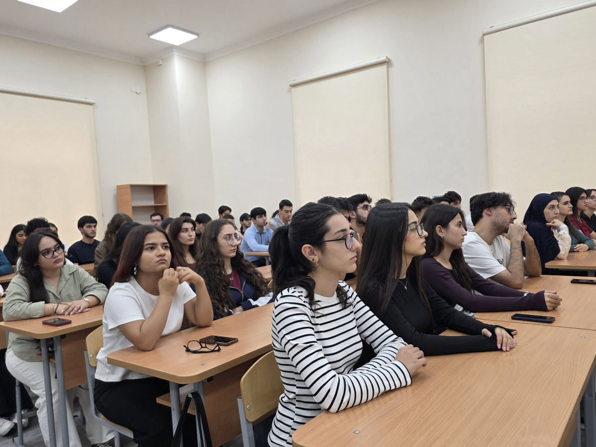 Oksford universitetinin məzunu, gənc mütəxəssis TAU tələbələrinə seminar keçib