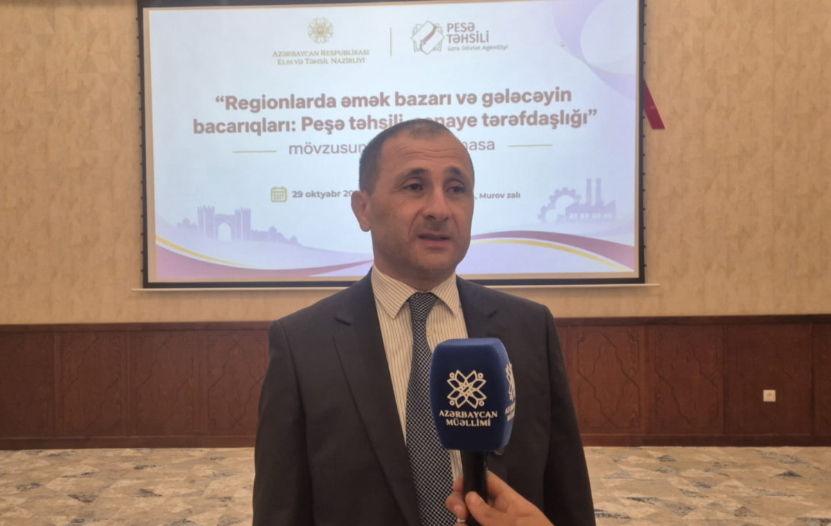 Kənan Mirzəyev: Peşə təhsili və sənaye əməkdaşlığı kadr hazırlığının əsasıdır
