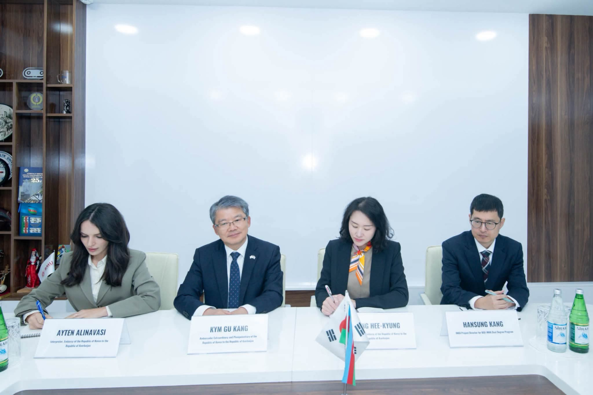 Koreyanın Azərbaycandakı səfiri BMU-da tələbələrlə görüşüb